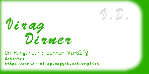 virag dirner business card